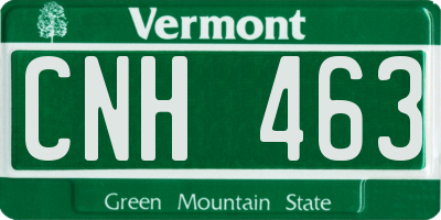 VT license plate CNH463