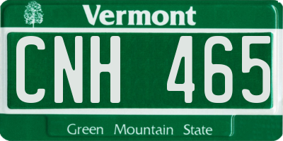 VT license plate CNH465