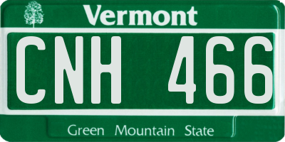 VT license plate CNH466