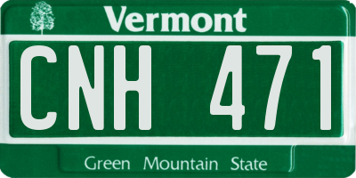 VT license plate CNH471