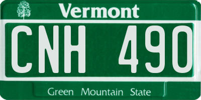 VT license plate CNH490