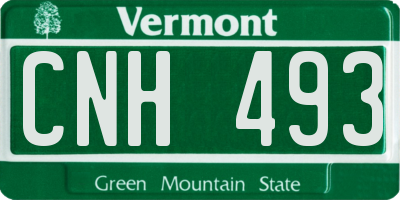 VT license plate CNH493