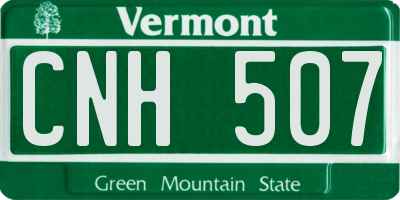 VT license plate CNH507