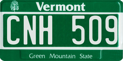 VT license plate CNH509