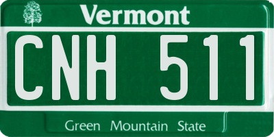 VT license plate CNH511