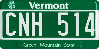 VT license plate CNH514