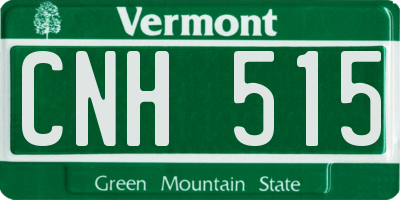 VT license plate CNH515