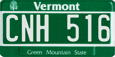 VT license plate CNH516