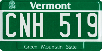 VT license plate CNH519