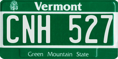 VT license plate CNH527