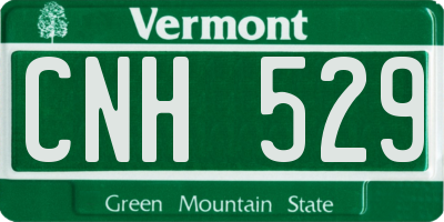 VT license plate CNH529