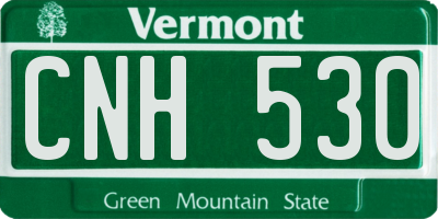 VT license plate CNH530