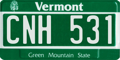 VT license plate CNH531