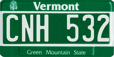 VT license plate CNH532