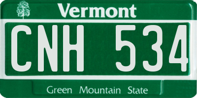 VT license plate CNH534