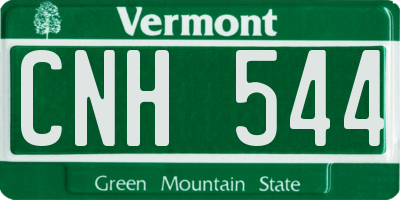 VT license plate CNH544