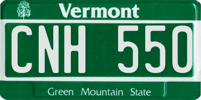 VT license plate CNH550