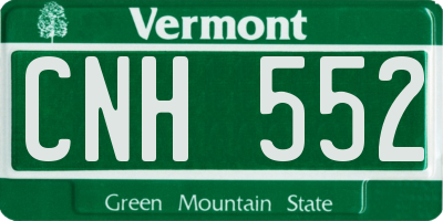 VT license plate CNH552