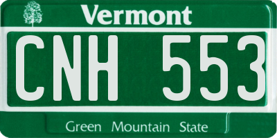 VT license plate CNH553