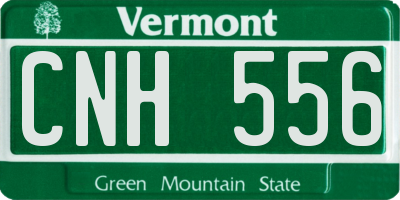 VT license plate CNH556