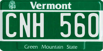 VT license plate CNH560