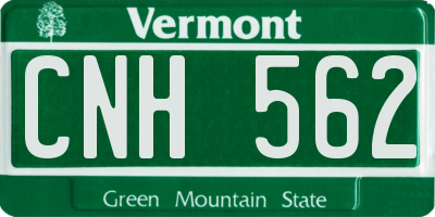 VT license plate CNH562