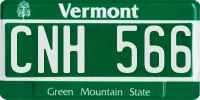 VT license plate CNH566