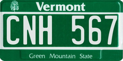 VT license plate CNH567