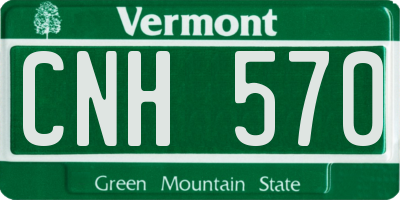 VT license plate CNH570