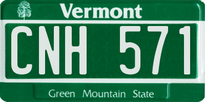 VT license plate CNH571