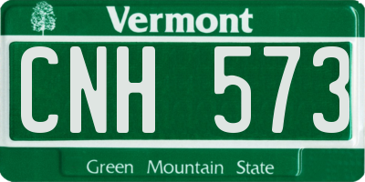 VT license plate CNH573