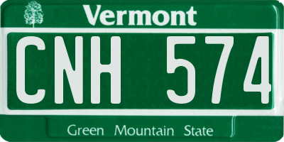 VT license plate CNH574