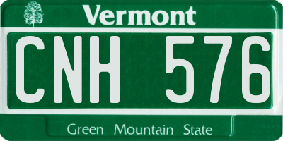 VT license plate CNH576