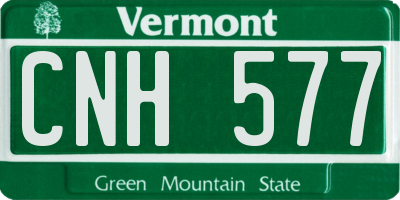 VT license plate CNH577