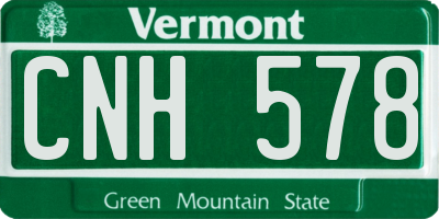 VT license plate CNH578