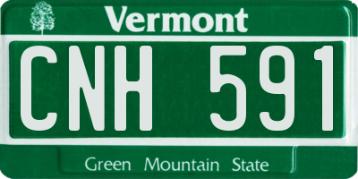 VT license plate CNH591
