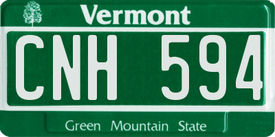 VT license plate CNH594