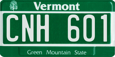 VT license plate CNH601