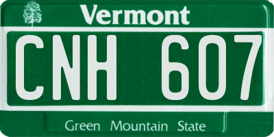 VT license plate CNH607