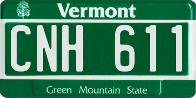 VT license plate CNH611