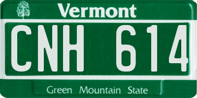 VT license plate CNH614