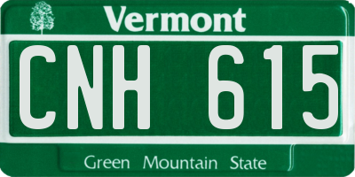 VT license plate CNH615