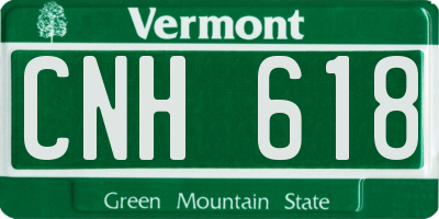 VT license plate CNH618
