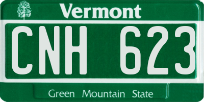 VT license plate CNH623