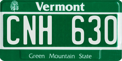 VT license plate CNH630