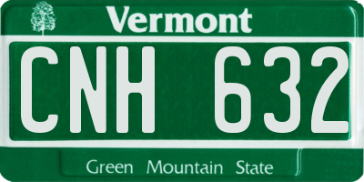 VT license plate CNH632