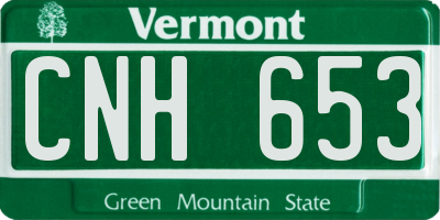 VT license plate CNH653