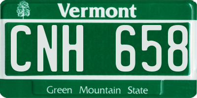 VT license plate CNH658
