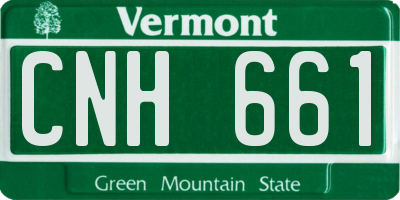 VT license plate CNH661
