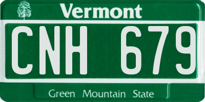 VT license plate CNH679